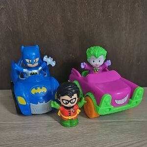 Fisher Price Little People DC Comics Super Friends Batman, Robin, Joker